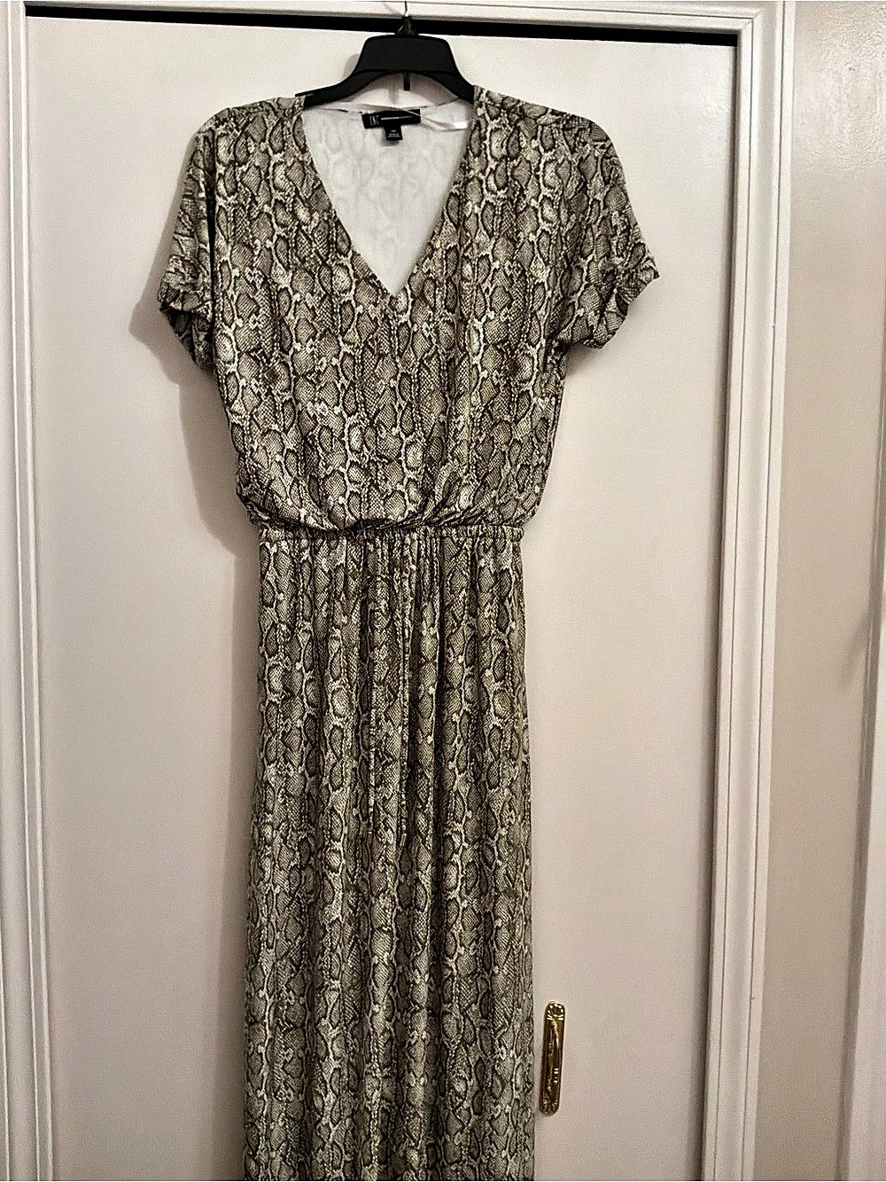INC International Concepts Snakeskin Print Maxi Dress Size XS